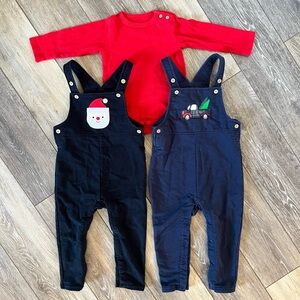 Bloomin’ Baby Christmas Overall Outfits